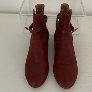 Burgundy Jérôme Dreyfuss Ankle Boots- Size 39